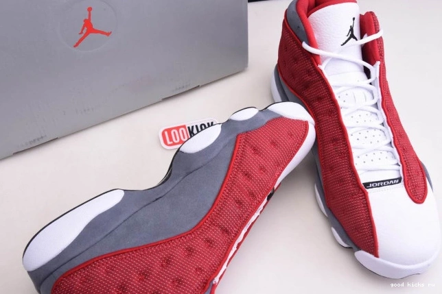 Jordan Grey 414571-600 13 Air Red Flint Gym Retro 0823